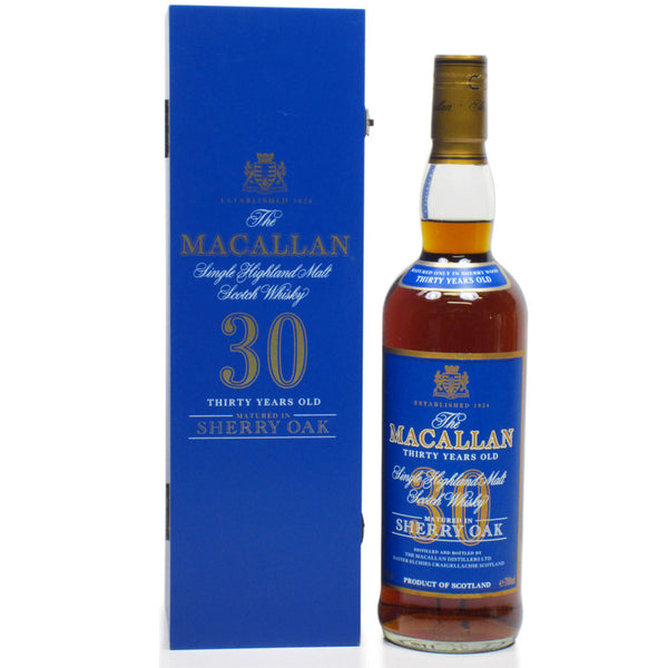 Macallan 30 Years Sherry Oak Blue Label | The Whisky Shop Singapore