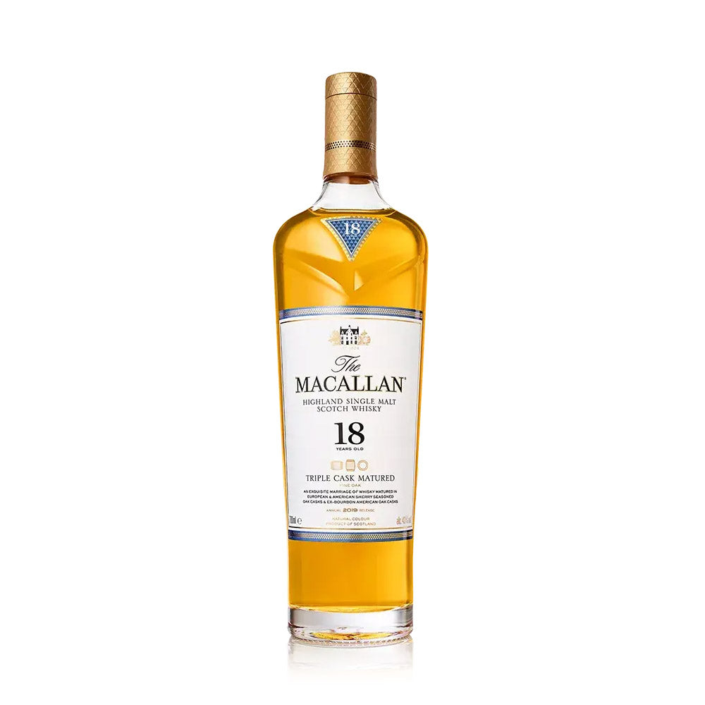 Macallan 18 Triple Cask Matured 2019 Release Highland Single Malt Whisky ABV 43% 700ml