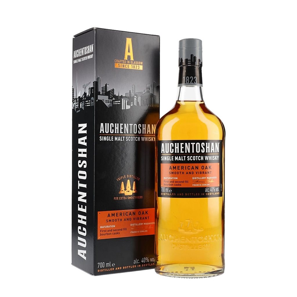 Auchentoshan American Oak Single Malt Scotch Whisky ABV 40% 70cl With Gift Box