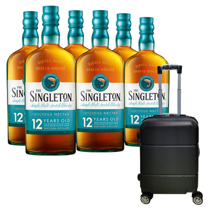 Singleton of Dufftown 12 Year Old Single Malt Scotch Whisky 700ml x 6 Bottles (Free 20 inch Cabin Luggage)