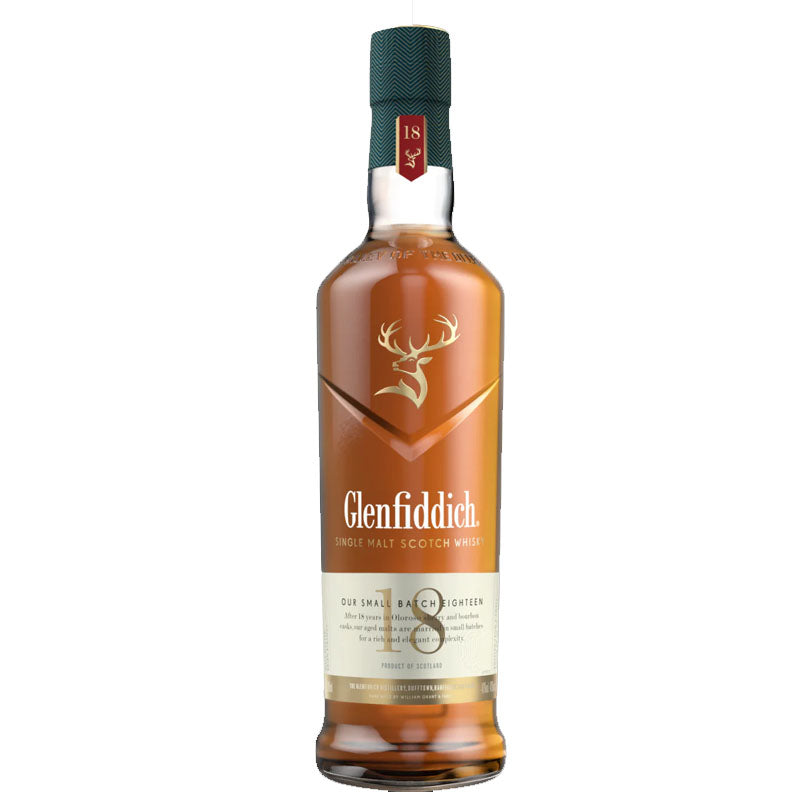 Glenfiddich 18 With Whisky Flask ABV 40% 700ml Limited Edition Design Gift Pack