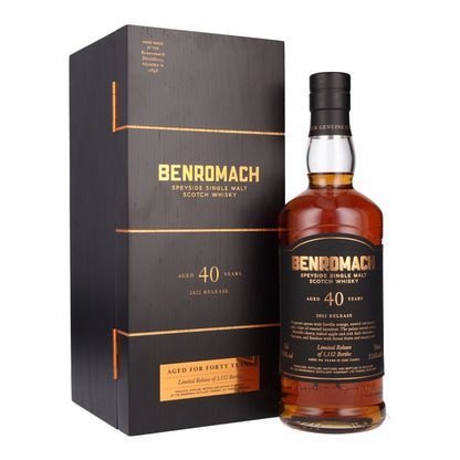 Benromach 40 Years 2022 Release Speyside Single Malt ABV 57.6% 700ml