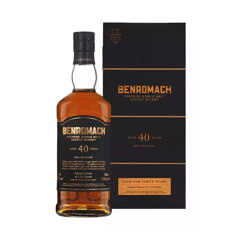 Benromach 40 Years 2022 Release Speyside Single Malt ABV 57.6% 700ml