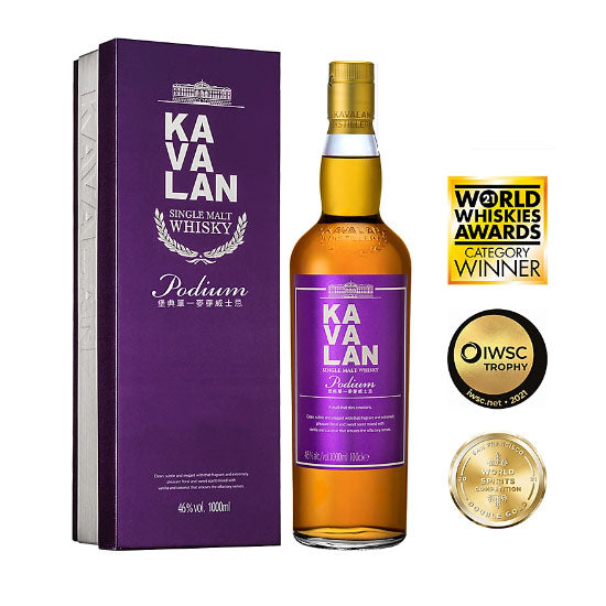 Kavalan Podium Single Malt Taiwanese Whisky ABV 46% 1000ml (1L)