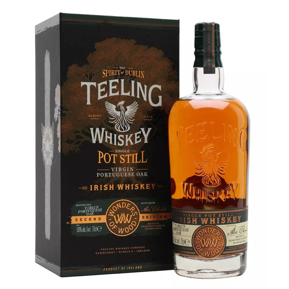 Teeling Wonders of Wood Second Edition Virgin Portuguese Oak Single Pot Still Irish Whiskey ABV 50% 700ml