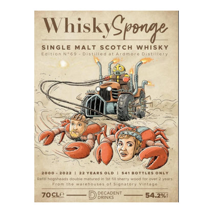 Whisky Sponge Ardmore 2000 22 Year Edition No.69 ABV 54.2% 700ml