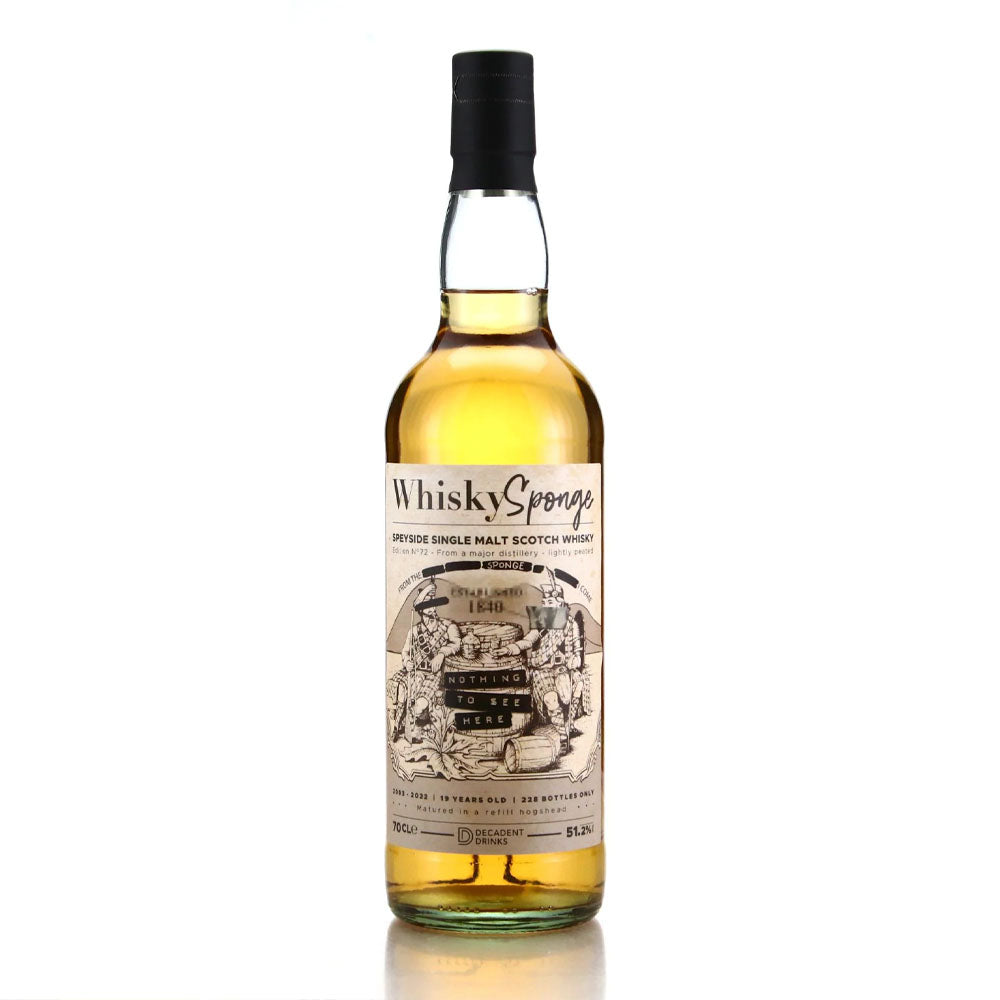 Whisky Sponge Speyside 2003 19 Year Old Edition No.72 ABV 51.2% 700ml