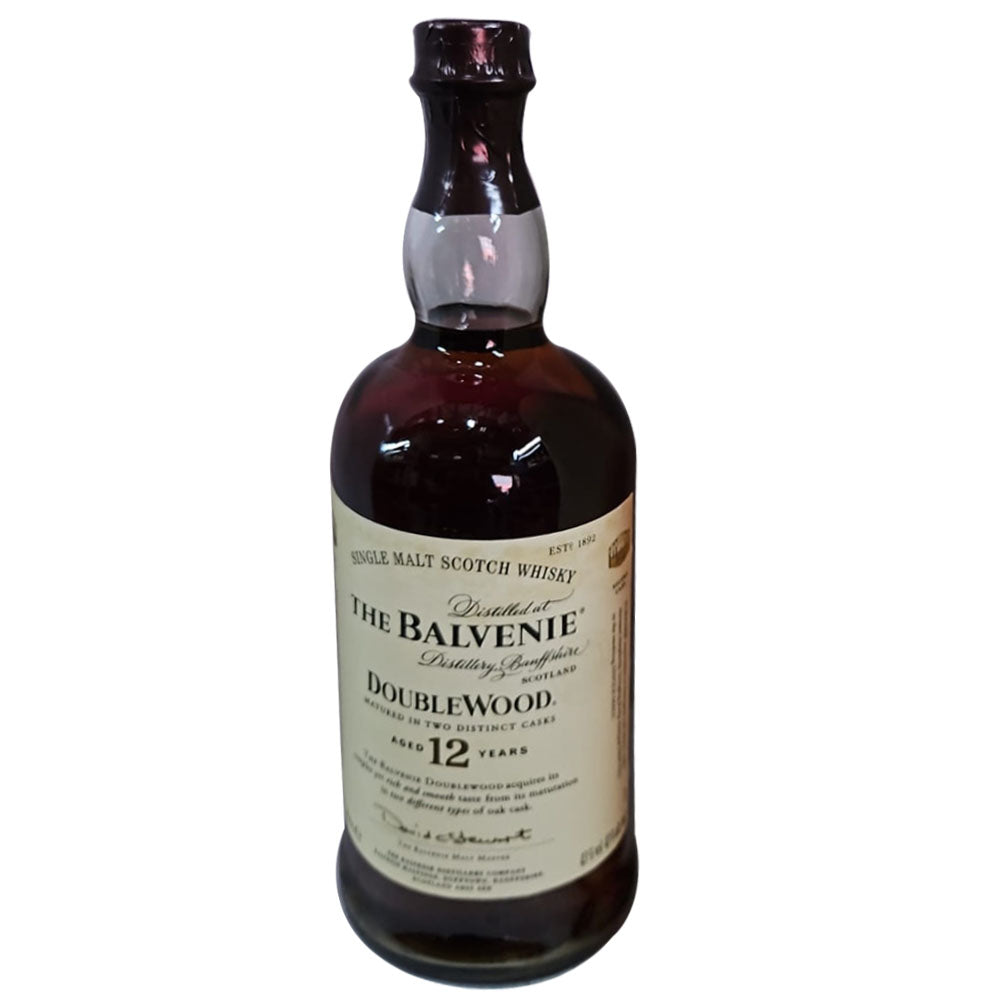 Balvenie 12 Year Double Wood ABV 43% 1000ml (1L - No Box and the label is not in good condition)