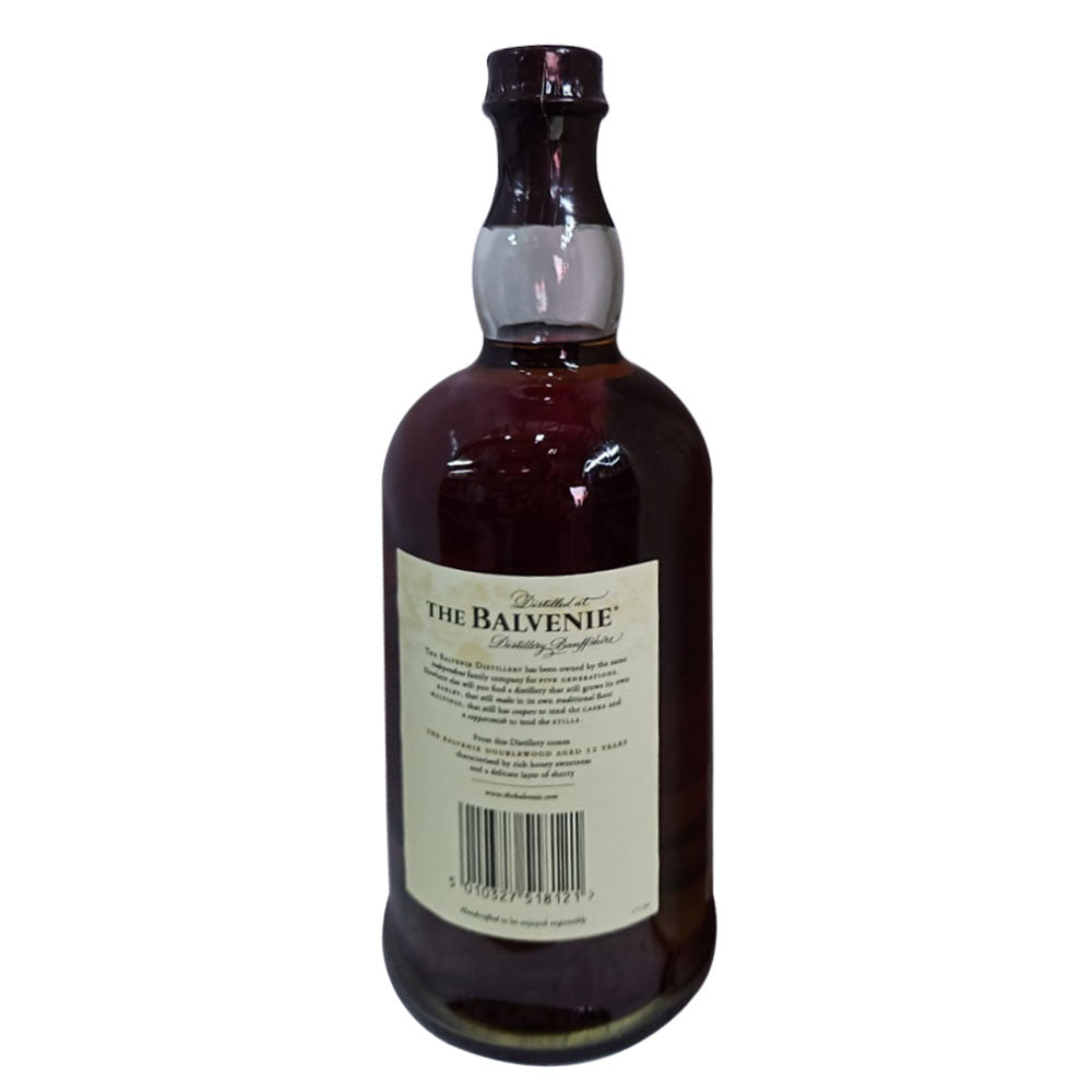 Balvenie 12 Year Double Wood ABV 43% 1000ml (1L - No Box and the label is not in good condition)