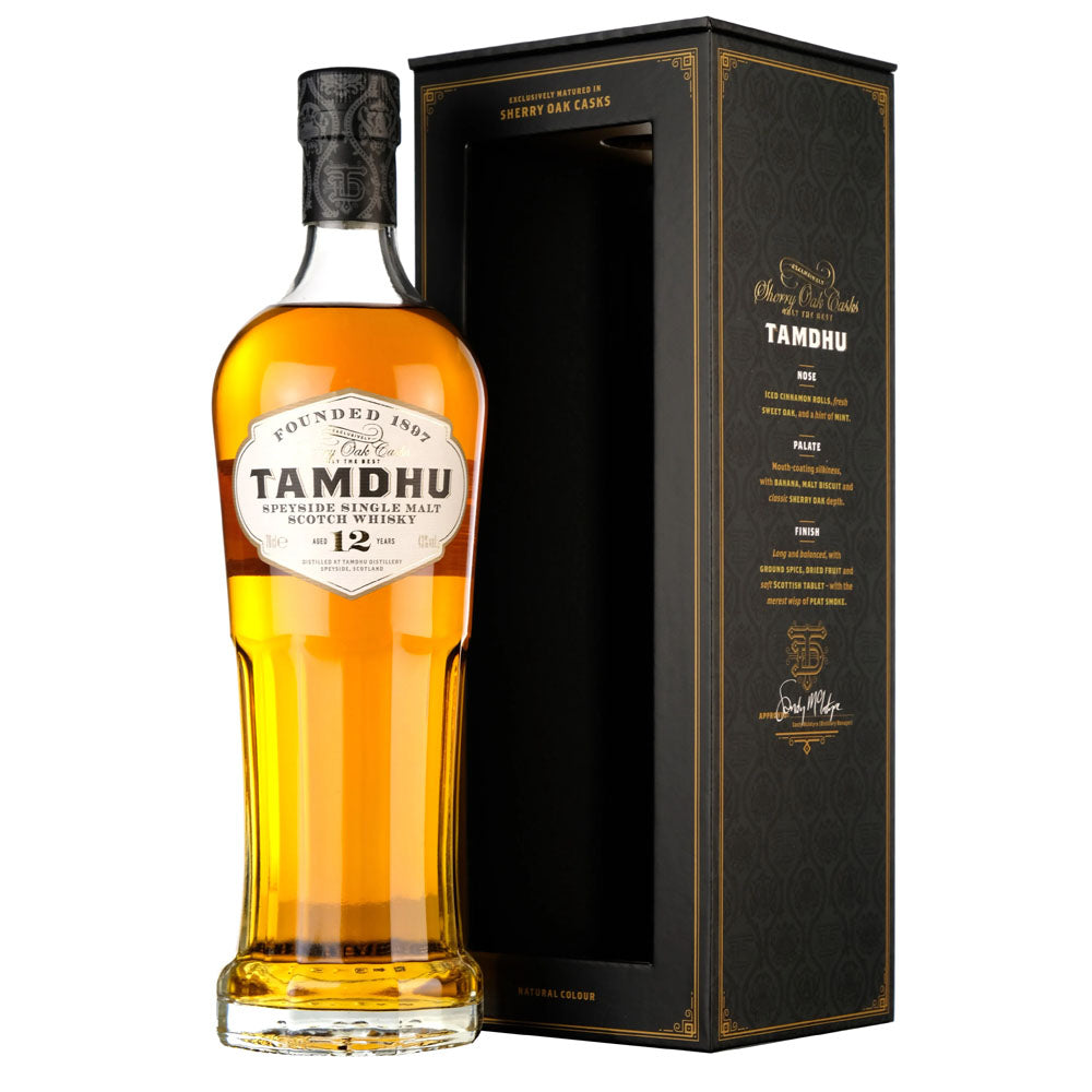 Tamdhu 12 Year Speyside Single Malt Scotch Whisky ABV 43% 700ml