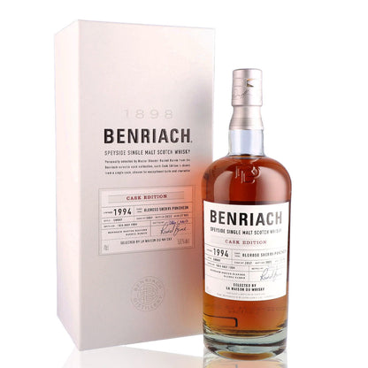 BenRiach 1994 27 Year Old Smoky Single Malt Scotch Whisky ABV 53% 70cl With Gift Box (Cask Edition, Cask 2059 ABV 53% 700ml