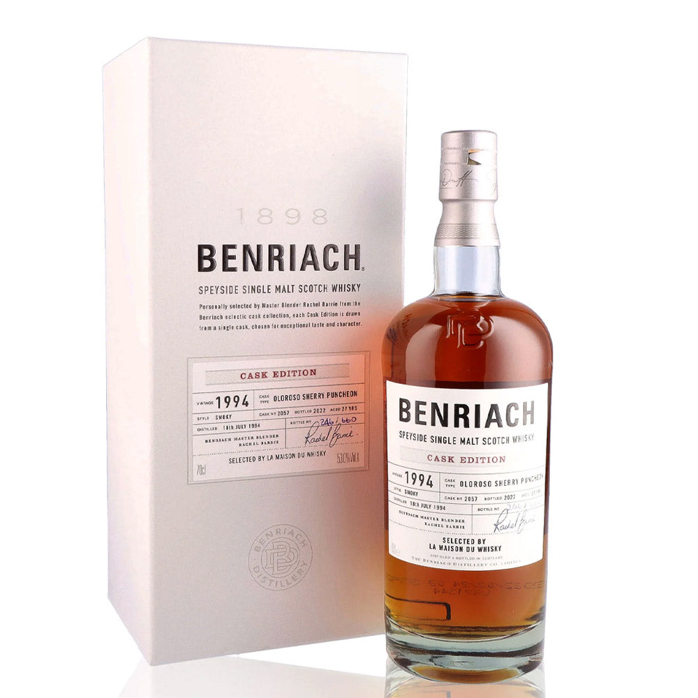 BenRiach 27 Year 1994 Smoky Oloroso Puncheon Single Cask 2059 ABV 53% 700ml