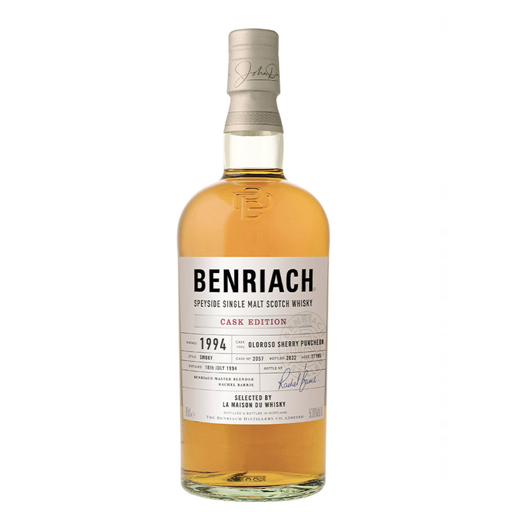 BenRiach 27 Year 1994 Smoky Oloroso Puncheon Single Cask 2059 ABV 53% 700ml