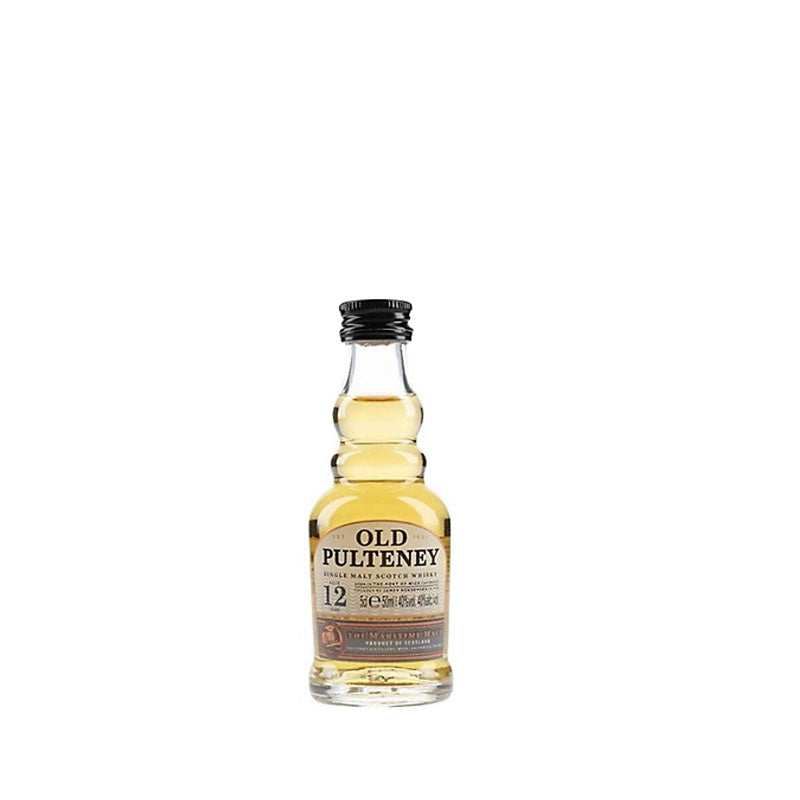 Old Pulteney 12 Year Old Single Malt Scotch Whisky 700ml + Old Pulteney 12 Year Old Single Malt Scotch Whisky 50ml (Bundle Deal)