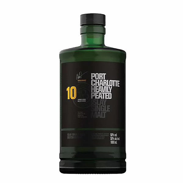 Bruichladdich Port Charlotte 10 Year Old Single Malt Scotch Whisky ABV 50% 1000ml (1 Litre)