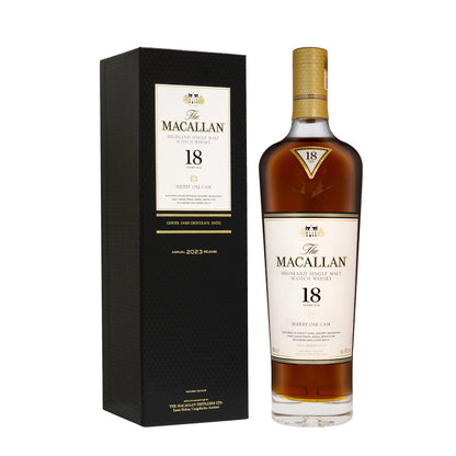 Macallan 18 Years Sherry Oak - 2023 Annual Release ABV 43% 700ml with Gift Box