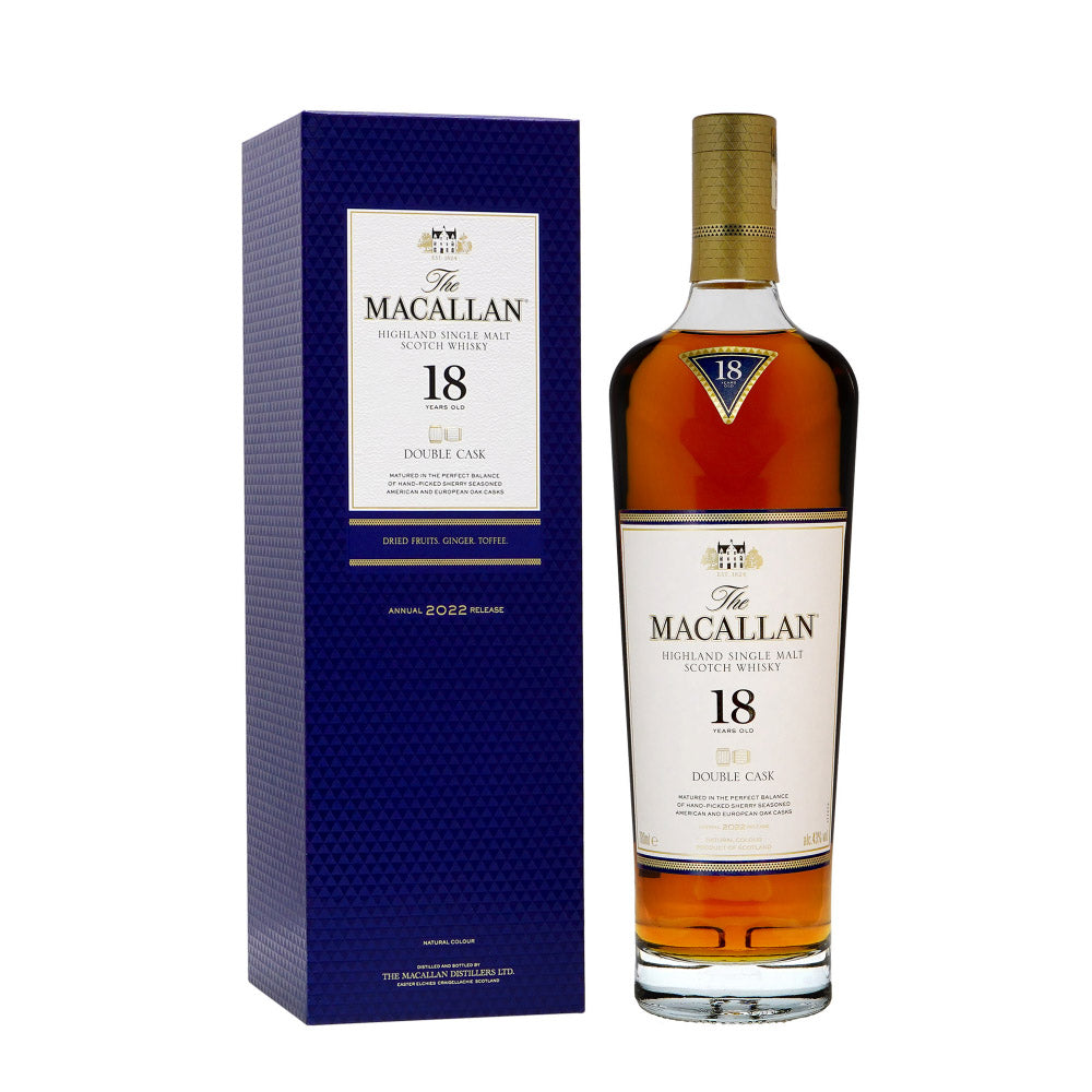 Macallan 18 Years Old Double Cask 2022 Release ABV 43% 700ml