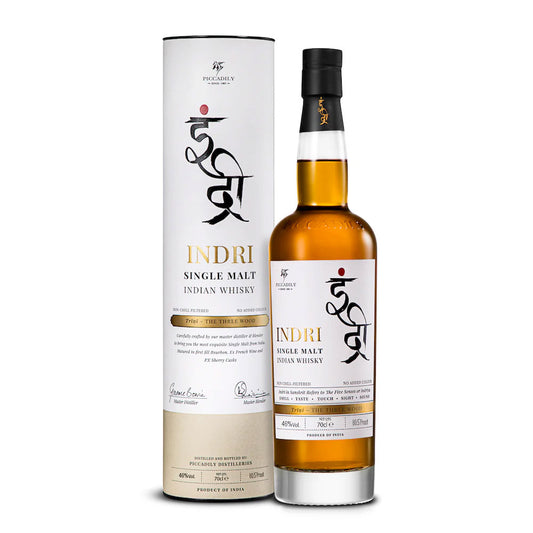 Indri Trini Three Wood Indian Single Malt Whisky ABV 46% 700ml