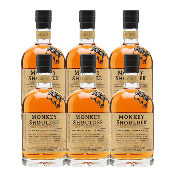 Monkey Shoulder Blended Malt Whisky ABV 40% 70cl x 6 bottles