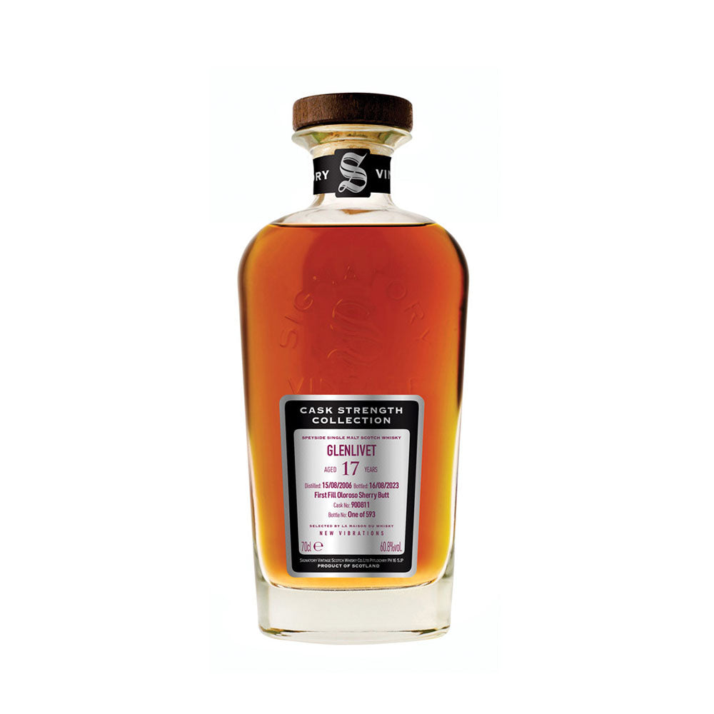 Glenlivet 17 Year Old 2006 (Cask 900811) - Cask Strength Collection New Vibrations (Signatory Vintage) Scotch Whisky ABV 60.8% 700ml