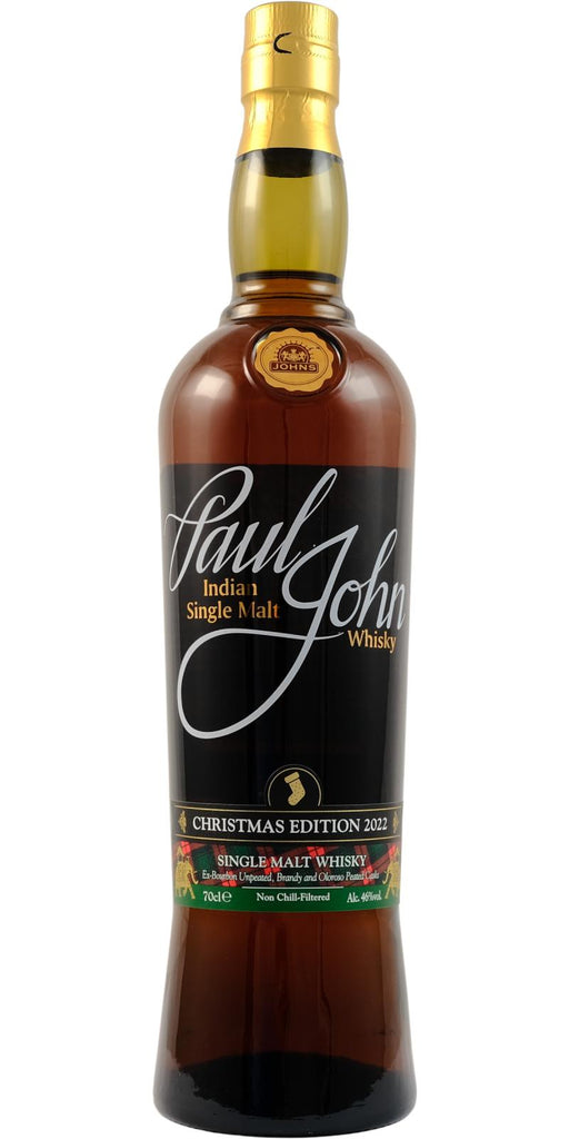 Paul John Christmas 2022 Single Malt Whisky ABV 46% 700ml