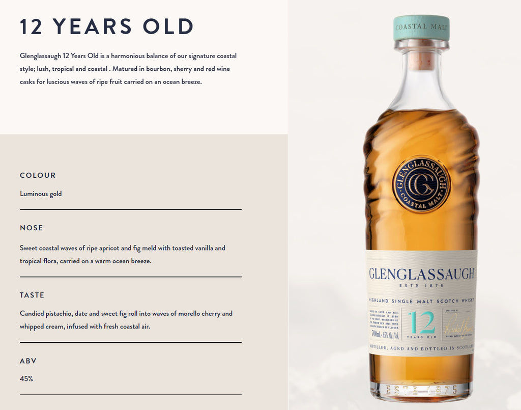 Glenglassaugh 12 Years Old ABV 45% Highland Single Malt Whisky 700ml