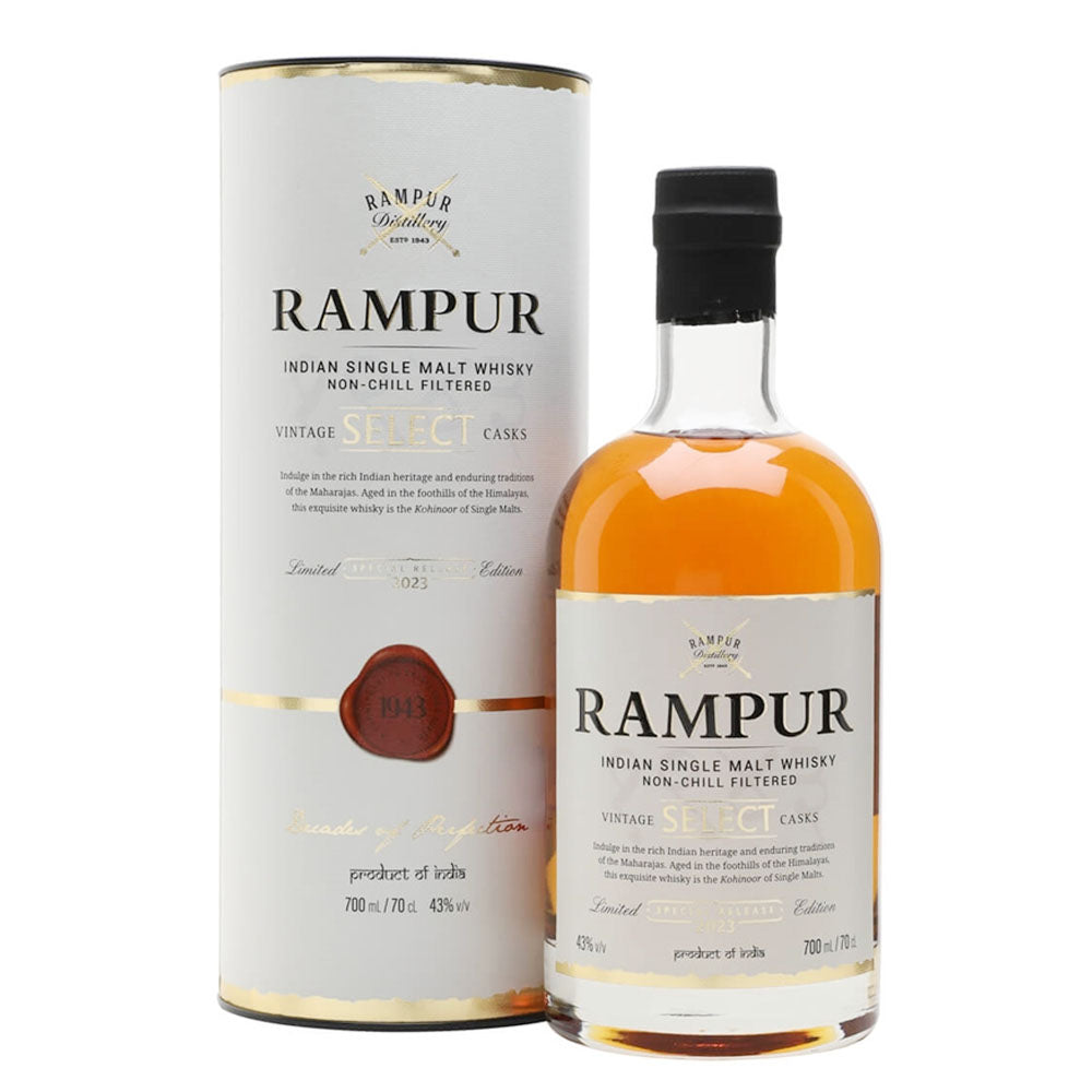 Rampur Select 2023 Limited Release Indian Single Malt Whisky ABV 43% 700ml