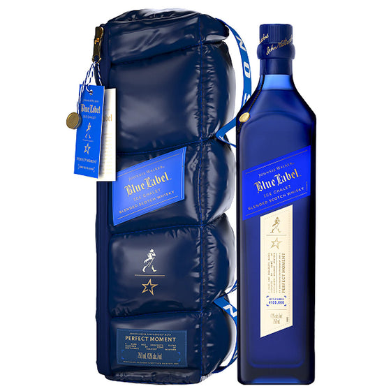 Johnnie Walker Ice Chalet Blue Label ABV 43% 750ml - Limited Edition with Perfect Moment Crossbody Bag