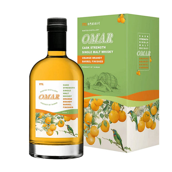 Omar Orange Brandy Barrel Finish Cask Strength Single Malt Whisky ABV 56% 700ml