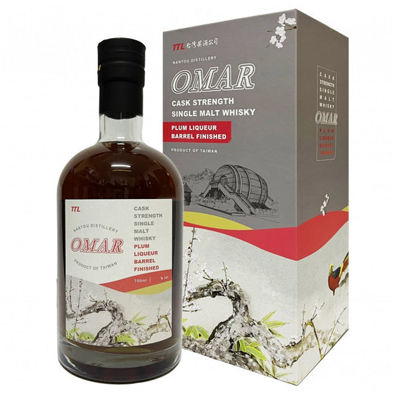 Omar Plum Liqueur Barrel Finish Cask Strength Single Malt Whisky ABV 53% 700ml