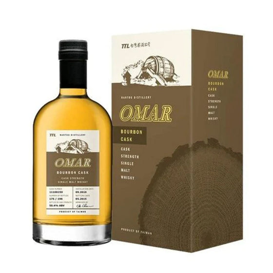 Omar Bourbon Cask Strength Single Malt ABV 55.7% 700ml