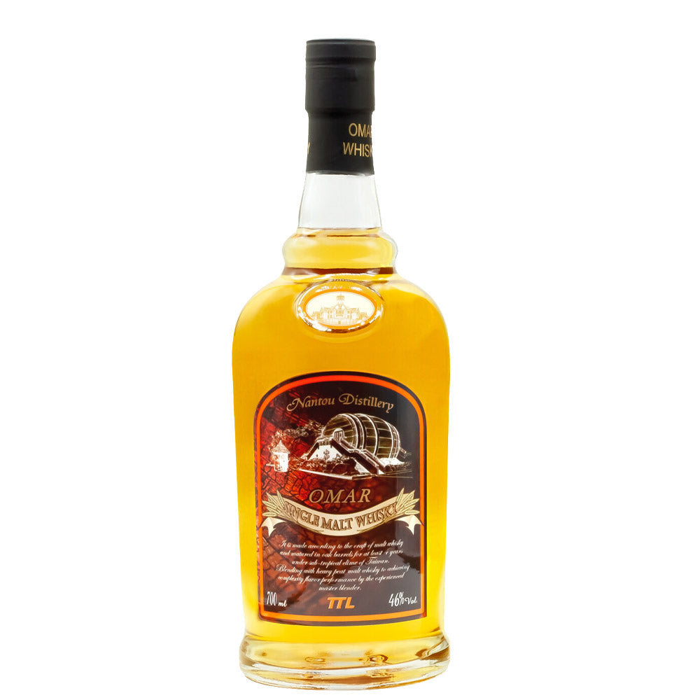 Omar Peated Single Malt Whisky ABV 46% 700ml