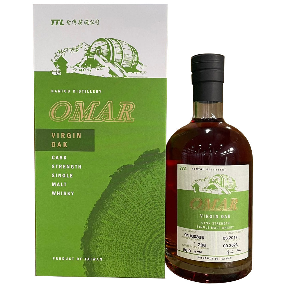 Omar Virgin Oak Cask Strength Single Malt Whisky ABV 58% 700ml