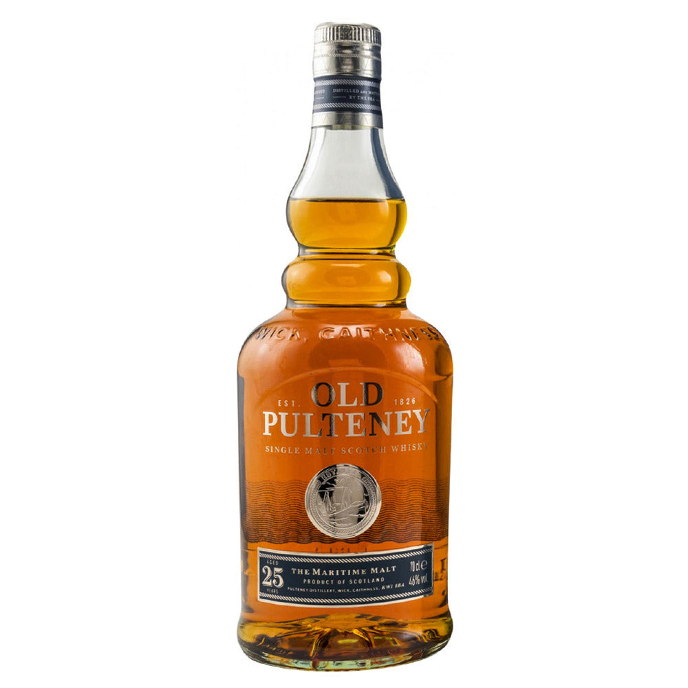 Old Pulteney 25 Years Single Malt ABV 46% 700ml with Gift Box