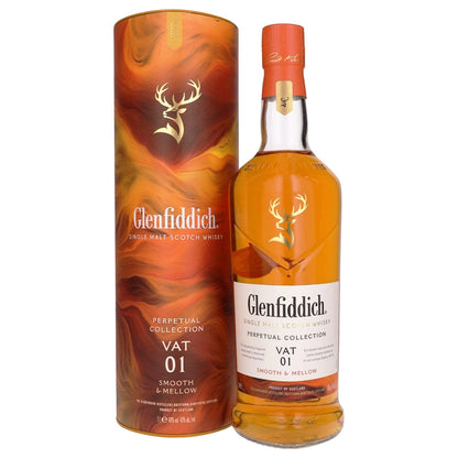 Glenfiddich Perpetual Collection Vat 01 Single Malt Whisky ABV 40% 1000ml with Gift Box (1L)