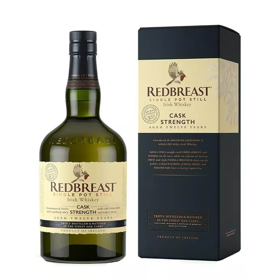 Redbreast 12 Year Single Pot Still Cask Strength Irish Whisky ABV 57.20% 700ml