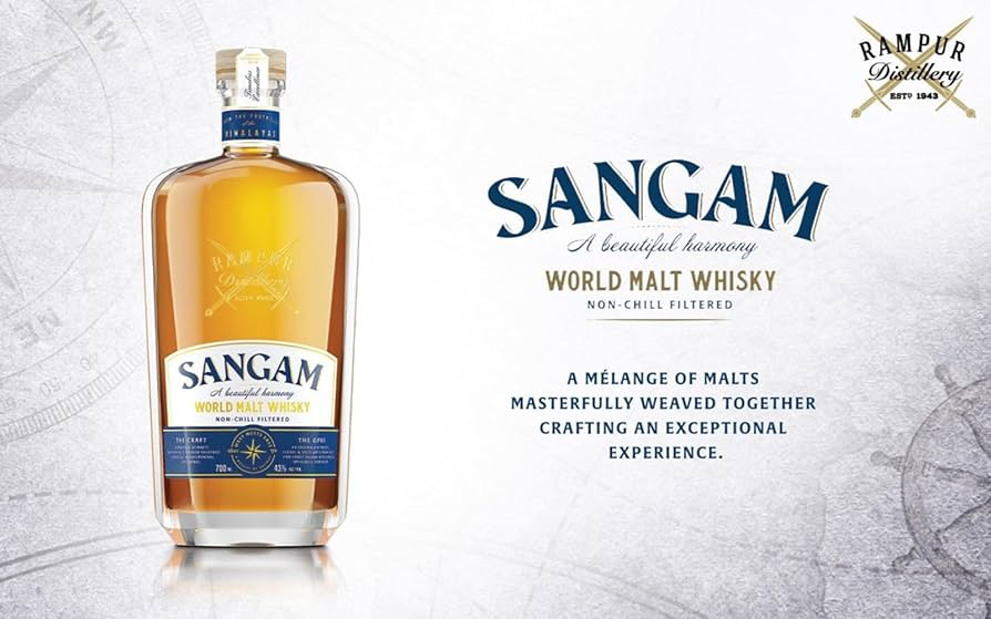 Rampur Sangam World Malt Whisky ABV 43% 700ml