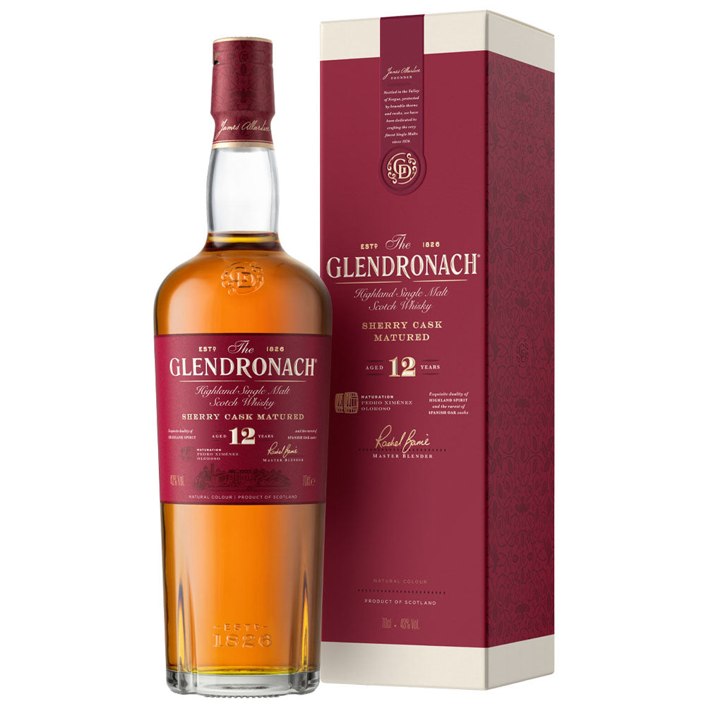 The GlenDronach Original 12 Years Highland Single Malt Scotch Whisky ABV 43% 700 ml