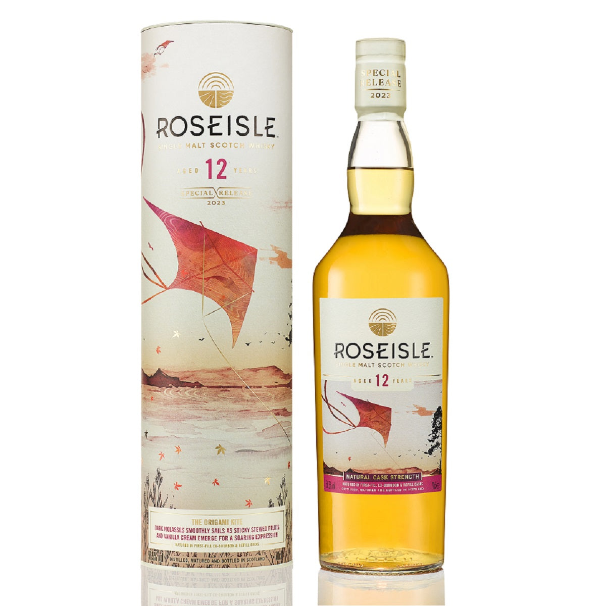 Roseisle 12 Year Old THE ORIGAMI KITE Special Release 2023 Single Malt Scotch Whisky ABV 56.5% 700ml