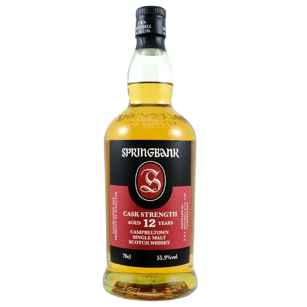 Springbank 12 Year Old Cask Strength 700ml ABV 55.9% (No Box)