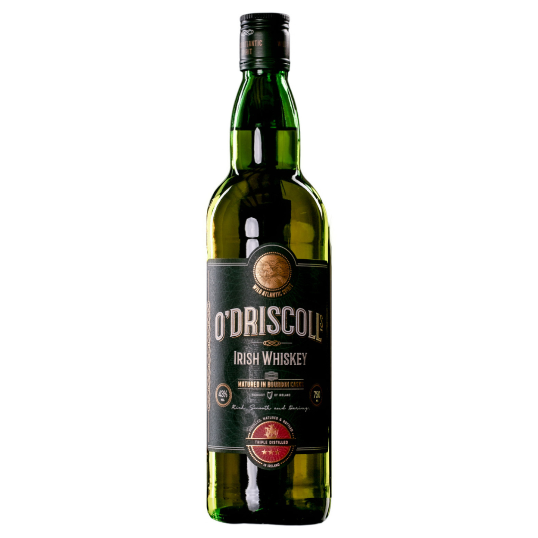 O'Driscolls Irish Whiskey Matured In Bourbon Cask ABV 43% 750ml