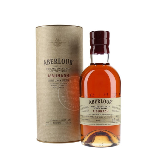 Aberlour A'bunadh Single Malt Scotch Whisky ABV 59.9%-61.5% 70cl with Gift Box