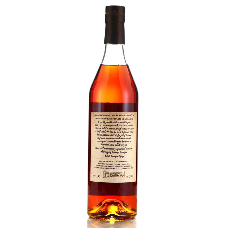 Armagnac 35 Year Old Armagnac Sponge Cask Edition No.1 A Mix Of 1985 64% & 1963 36% ABV 51% 70CL (Pre-Order 7 Days)