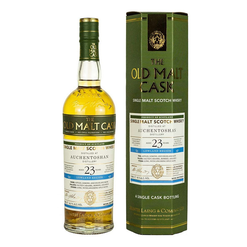 Auchentoshan 1995 23 Year Old "Hunter Laing - Old Malt Cask" Series #17211 ABV 49.7% 70CL with Gift Box (Pre-Order 7 Days)