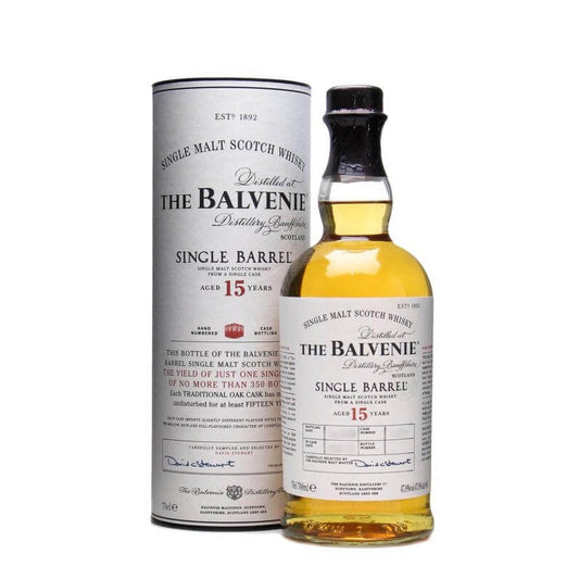 Balvenie 15 Single Barrel ABV 47.8% 700ml (Discontinued Vintage Bottle, Label and Box are not in perfect condition)