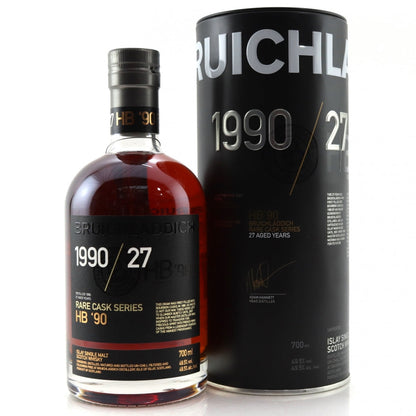 Bruichladdich 1990 Rare Cask Series 27 Year Old / HB '90 ABV 49.5% 700ml