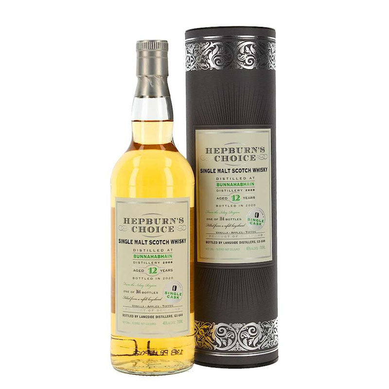 Bunnahabhain 2008 12 Year Old Hepburn's Choice (New) ABV 46% 70CL with Gift Box (Pre-Order 7 Days)