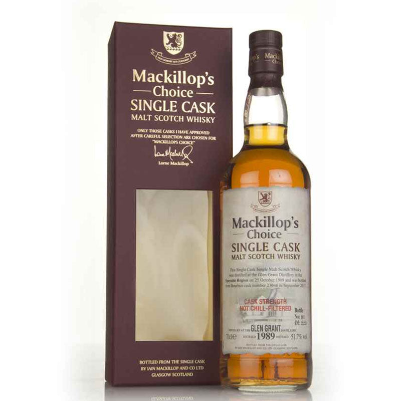 Glen Grant 1989 27 Year Old Mackillop's Choice Cask #23046 ABV 51.7% 70CL (Pre-Order 7 Days)