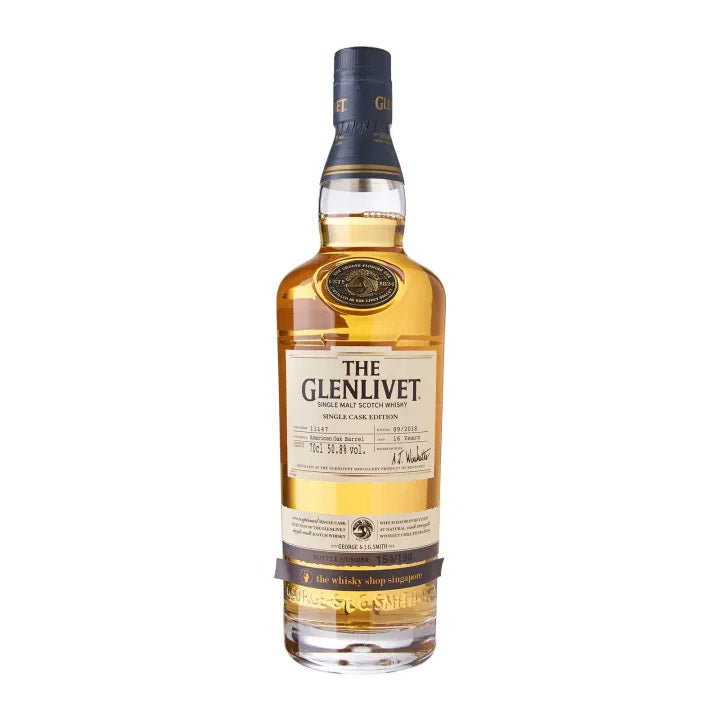 Glenlivet 16 Years Old American Oak Barrel Single Cask Edition ABV 50.8% 700ml (The Whisky Shop Singapore Exclusive) Random Bottle Number