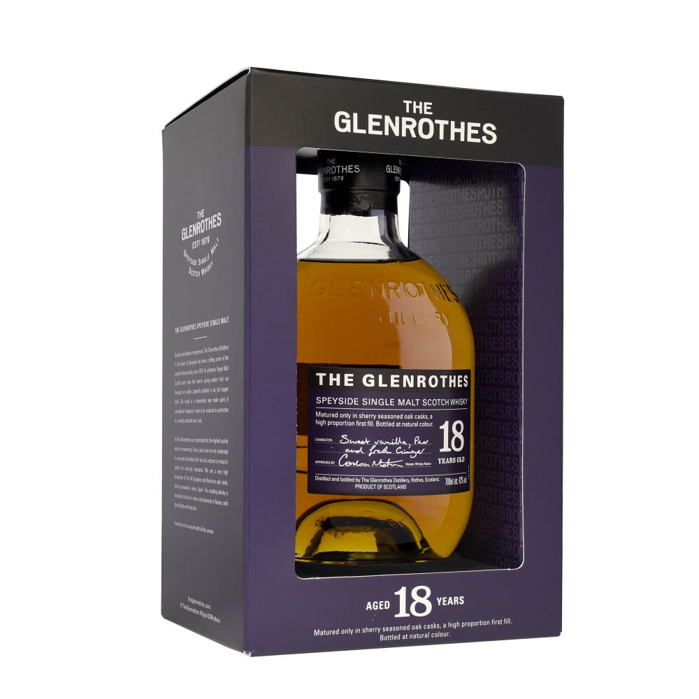 Glenrothes 18 Year Speyside Single Malt Scotch Whisky 700ml ABV 43%